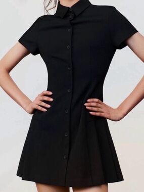 zara high collar knit dress ZARA Women's High Collar Knit Dress(Ecru+Brown, US M/EUR M)